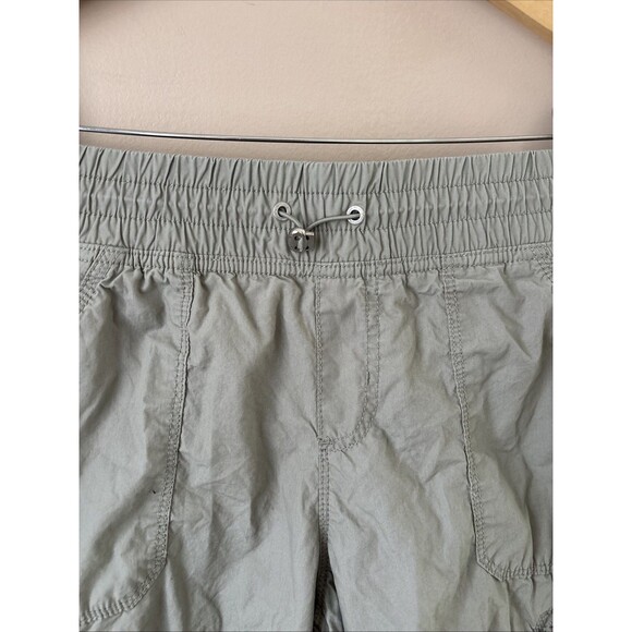 Calvin Klein Women’s Sz S Green Cargo Pants Performance Drawstring Elastic Waist - Picture 2 of 7